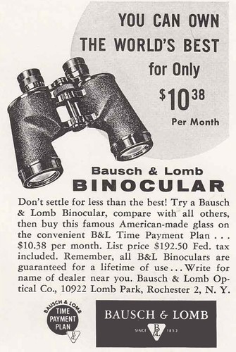 1957 bausch lomb - bausch, binoculars