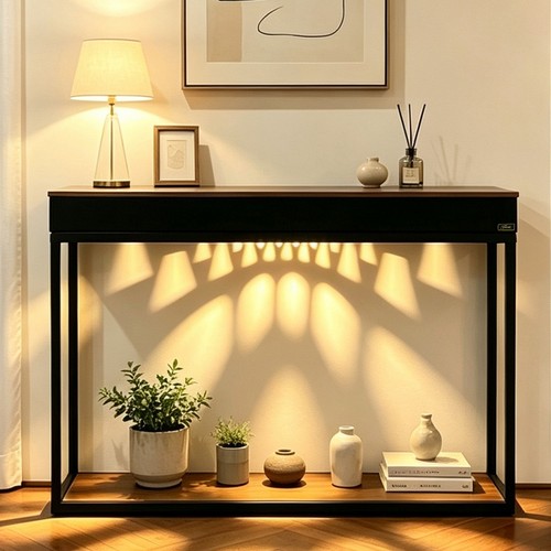 Console table with - table, speaker