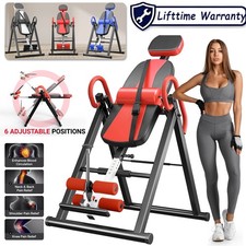 300lbs Heavy Duty Gravity Inversion Table Back Therapy Fitness Inverter Machine