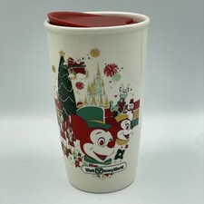 Starbucks • Walt Disney World • Ceramic Travel Tumbler Mug • Coffee/Tea Cup Rare