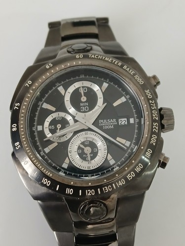Pulsar mens chronograph alarm - pulsar,
