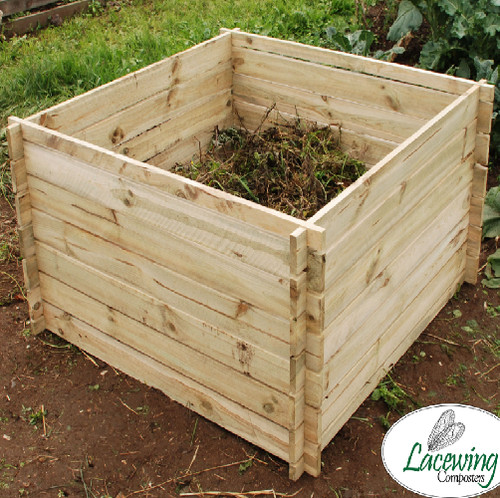 Wooden compost bin composter - wooden,