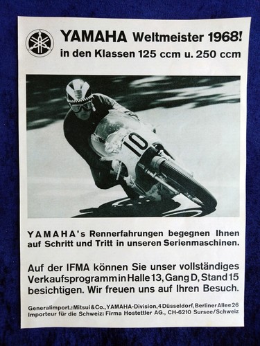 Yamaha world champion - world, 1968