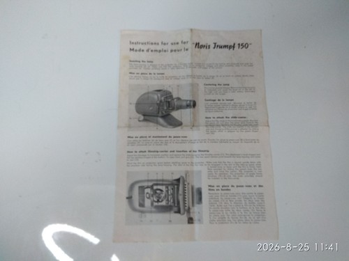 Noris trumpf 150 instruction - noris,