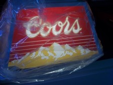 Vintage 1985 Coors Beer Pool Table Billiards Bar lamp MINT working EXCELLENT