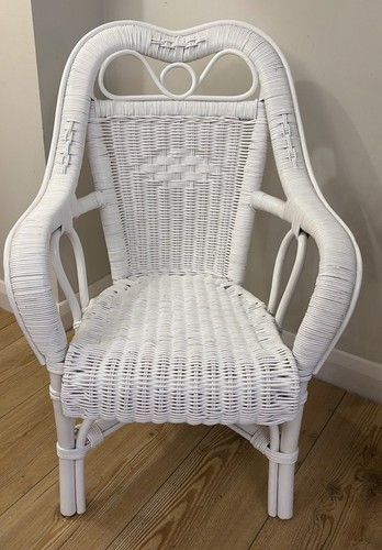 Vintage white rattan - rattan, wicker