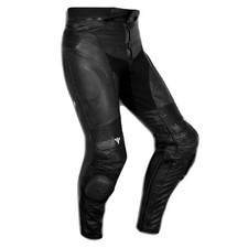 Leather Trousers CE Armored Slider Motorcycle Touring Motorbike A-Pro Black 44
