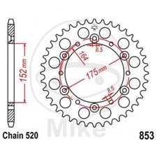 CROWN 46 TEETH 520 SILVER
