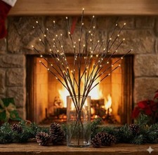 LED Twig Birch Table Tree Light Up Branch Lights Desktop Dinner Lamp Warm