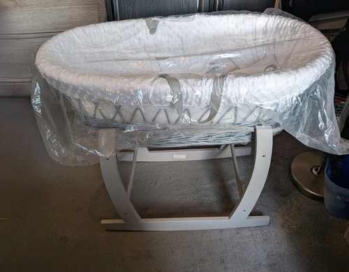 Wicker moses basket - wicker,