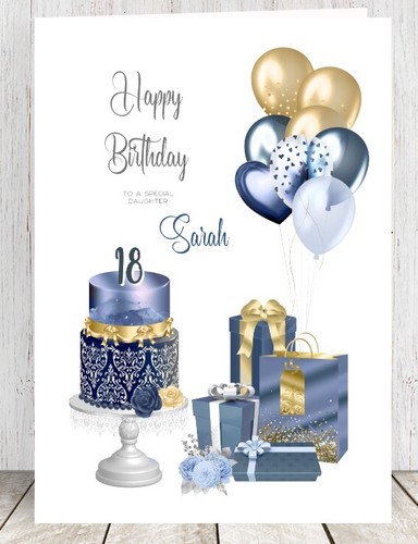 Personalised birthday card - card, a5
