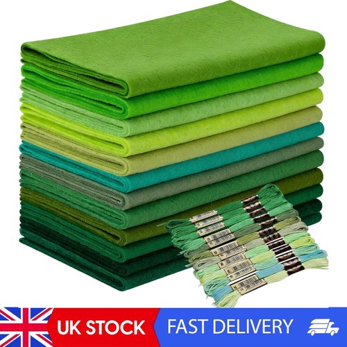 12rolls green soft felt sheets - green,
