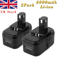 2x Battery For Ryobi 18V