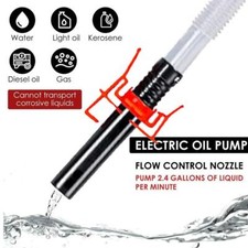 Portable Transfer Pump Battery Operated Electric Siphon For Gas, Pump Fuel H6Y0