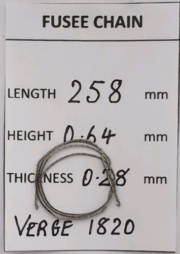 Fusee chain 258 long - chain, mm
