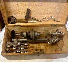 8mm Watchmakers Lathe , Manufactured By Wolf Jahn & Co. Germany  , With Collets