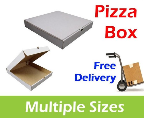 100 white pizza boxes 10 - pizza,