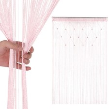 Decorative beaded fringe String Curtain panels Patio Door Fly Screen Divider