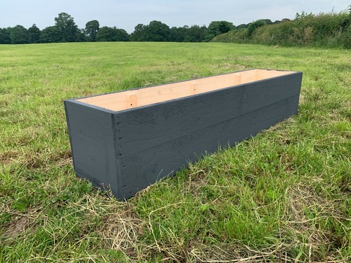 Large wooden garden planter - large,