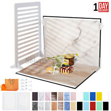 12Pcs Photo Backdrop Paper Board Photography Background Food Prop Table Studio