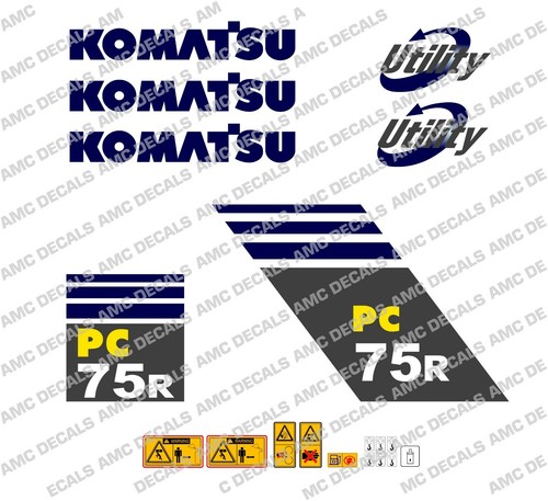 Komatsu pc75r digger decal - komatsu,