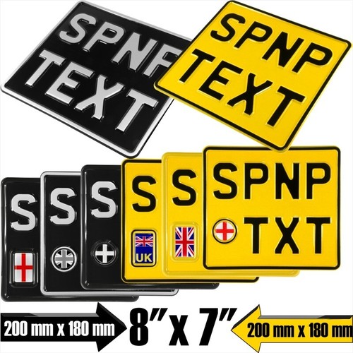 8x7 show pressed number plate - 8x7,