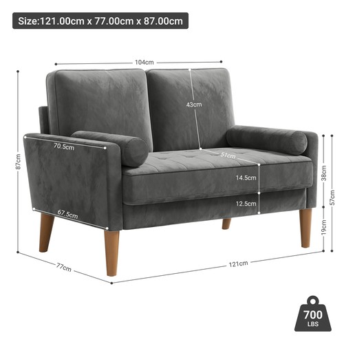 Velvet sofa corner - sofa, 3