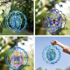 3D Metal Wind Spinner Windmill