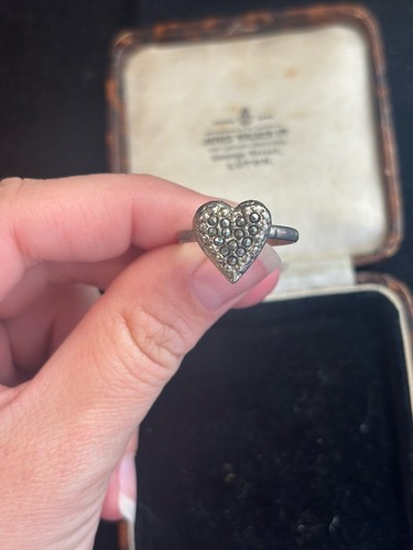 Vintage silver tone marcasite - silver,