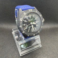 Vintage Stauer 21144 Swiss Tritium Men's Date Watch 100m WORKING! 