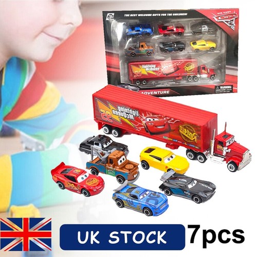 7pcs cars lightning - lightning, mcqueen