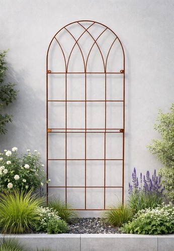 Metal garden trellis - metal, wall