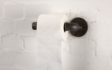 INDUSTRIAL PIPE TOILET ROLL HOLDER - 3 Designs to Choose from Heavy Duty