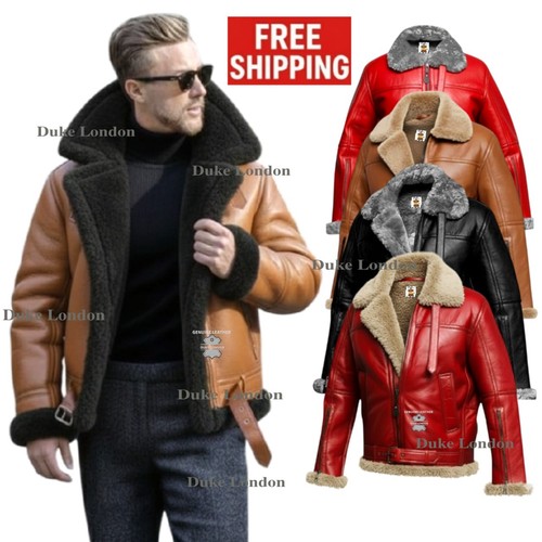 Mens raf real sheep skin - b3,