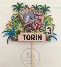 Dinosaur Cake Topper Dinosaur Themed Birthday Cake Toppers 