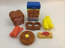 Little Tikes Pretend Play Food Kitchen Intellitikes Pretzel Carrots Bread Fries 