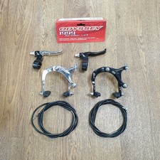 Odyssey 1999 Complete Old School BMX Caliper Lever Cable Brake Kit Black Silver