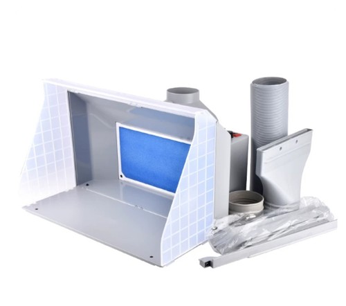 Negative pressure spray - , booth