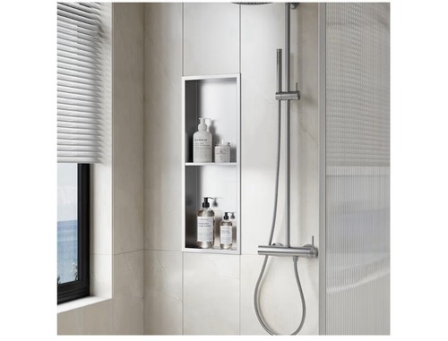 Stainless steel shower niche - stainless,