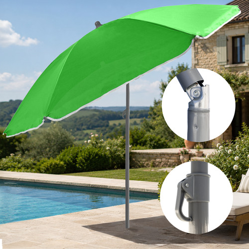 Green garden parasol - garden, with