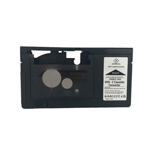Black vhs cassette adapter - vhs-c,