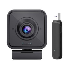 TOALLIN 1080P HD Wireless Webcam for PC Noise-cancelling Built-in microphone New