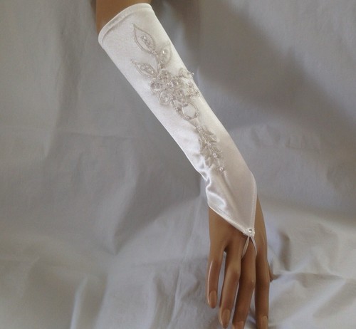 Elbow length satin - elbow,