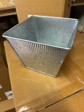 6 X Galvanised Steel Plant Pot