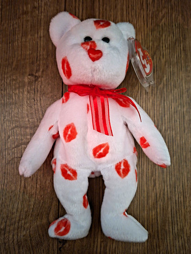 Beanie babies smooch white - beanie,