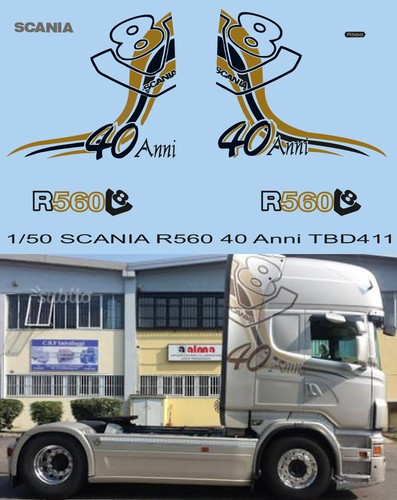 Decals for scania r560 40 - 1/50,