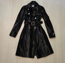 Karen Millen Signature Black Pony Faux Fur Coat Size 10, RRP £395