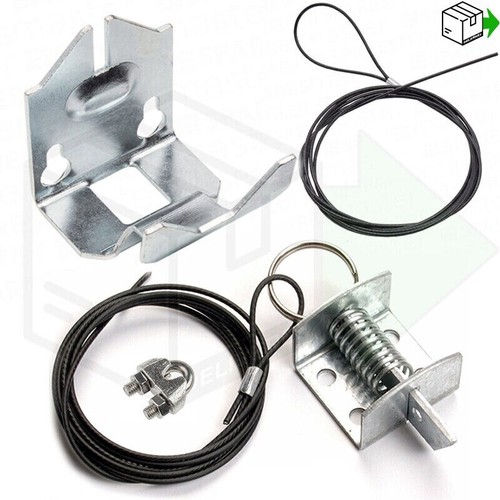 Garage door lock - cable, latch