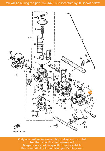 Yamaha jet main 3g2 14231 - jet,, main,