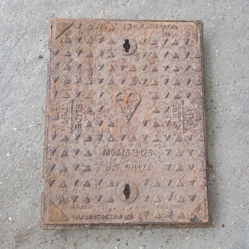 Cast iron manhole cover - manhole, &